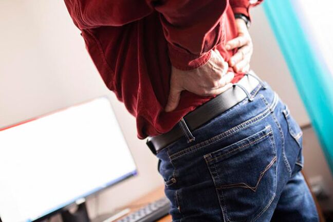 Maux de dos dus à l'ostéochondrose